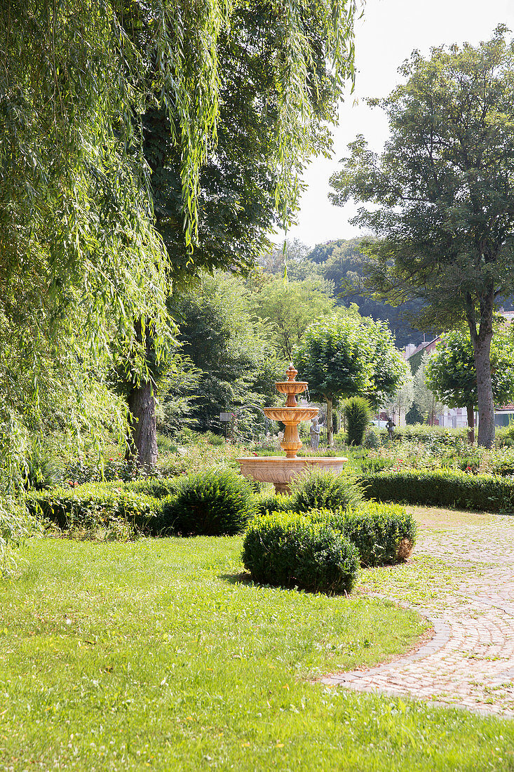 Rosengarten in Ottweiler, Saarland, Deutschland