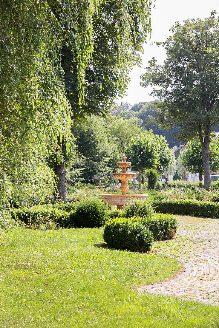 The rose garden in Ottweiler, Saarland, Germany