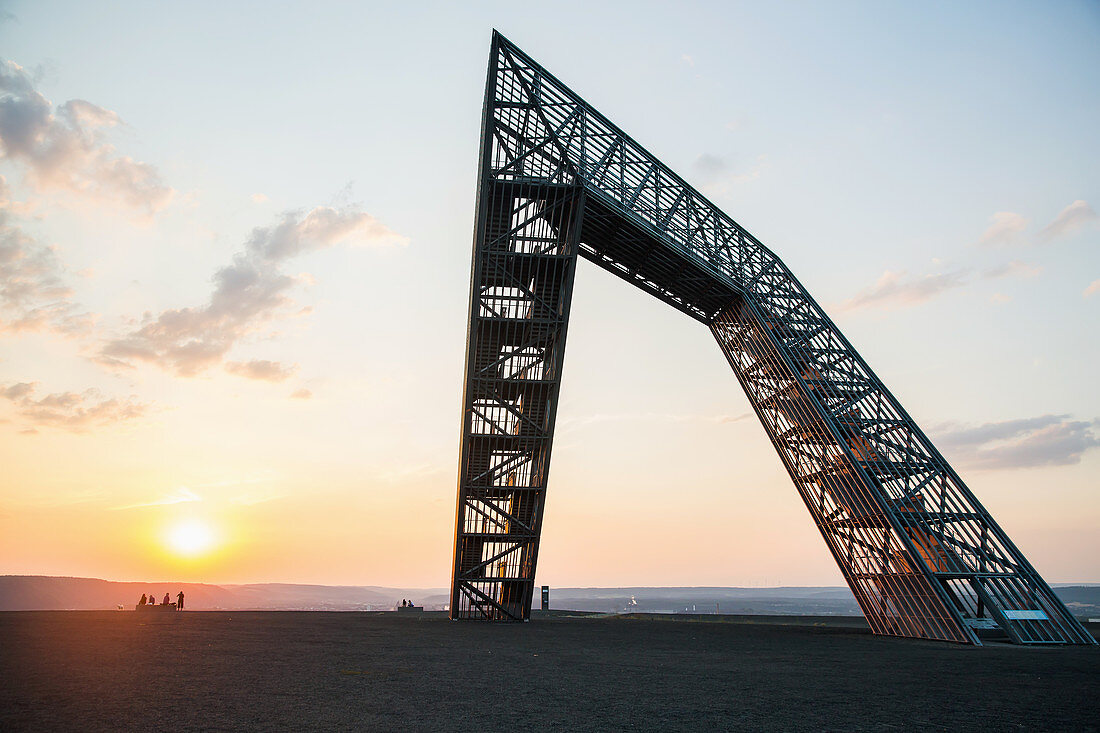 The Saar Polygon, a monument commemorating the coal mining industry, Saarland, Germany