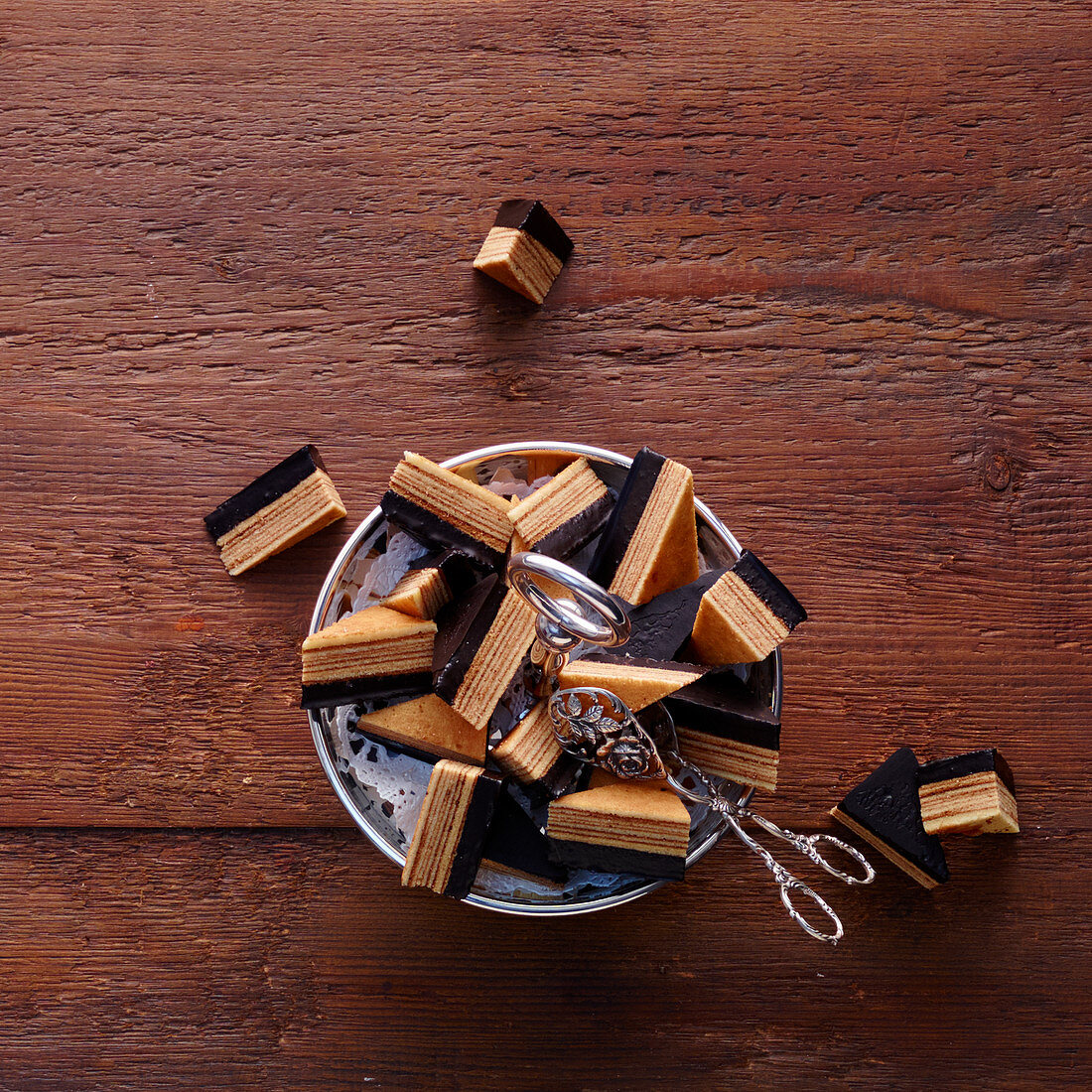 Baumkuchen petit fours