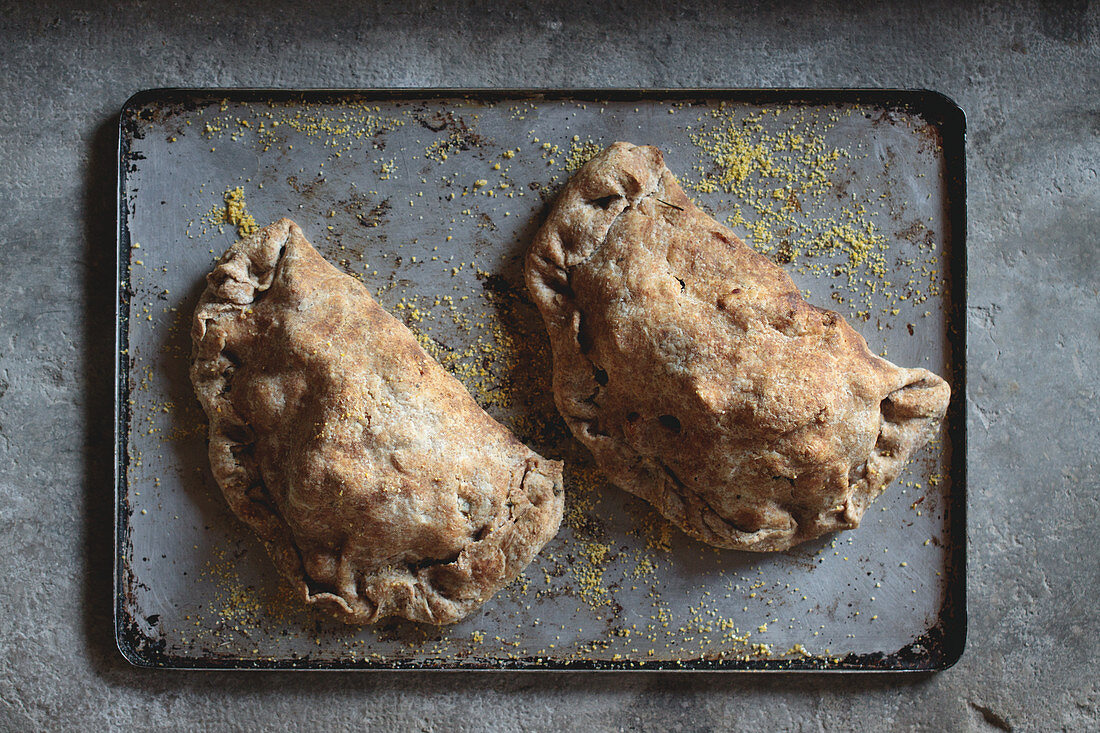 Wholemeal vegetable pasties
