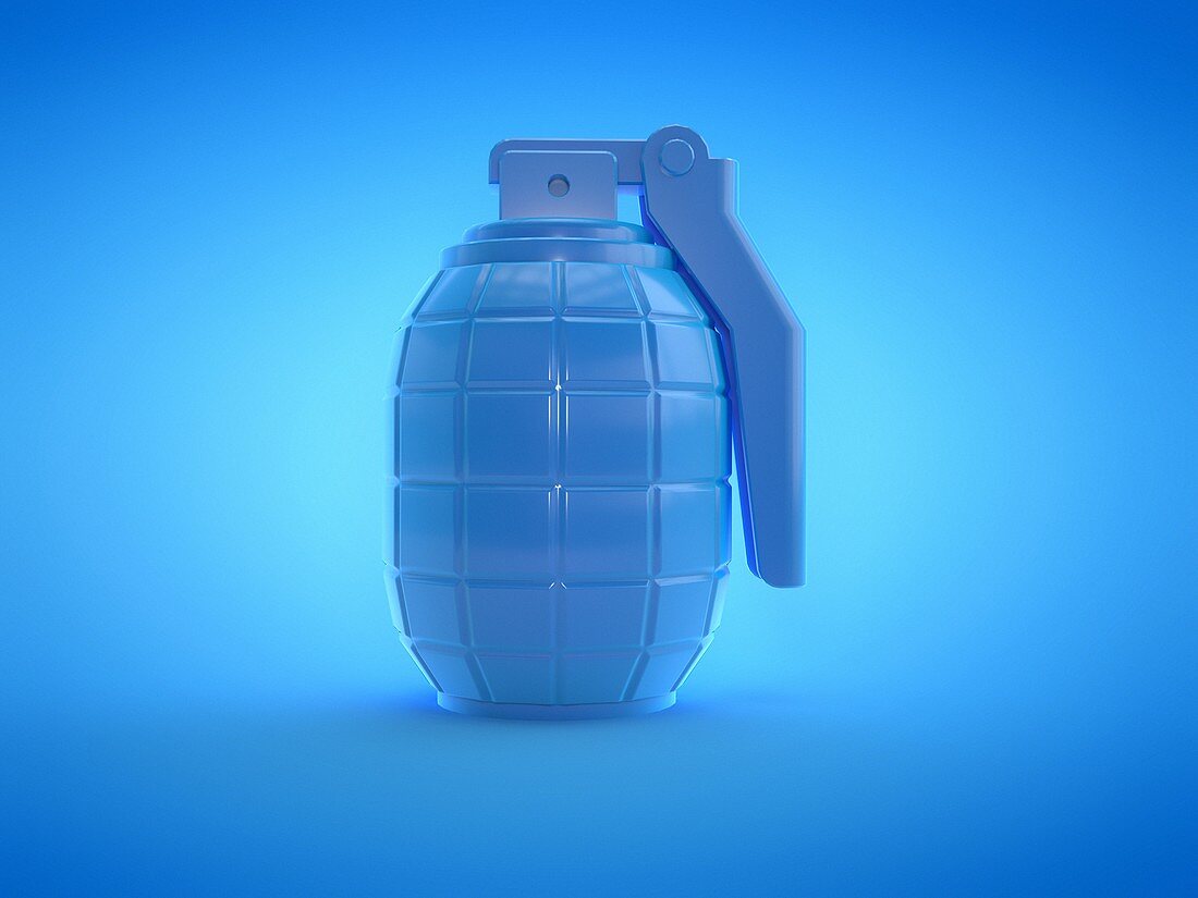 Hand grenade, illustration