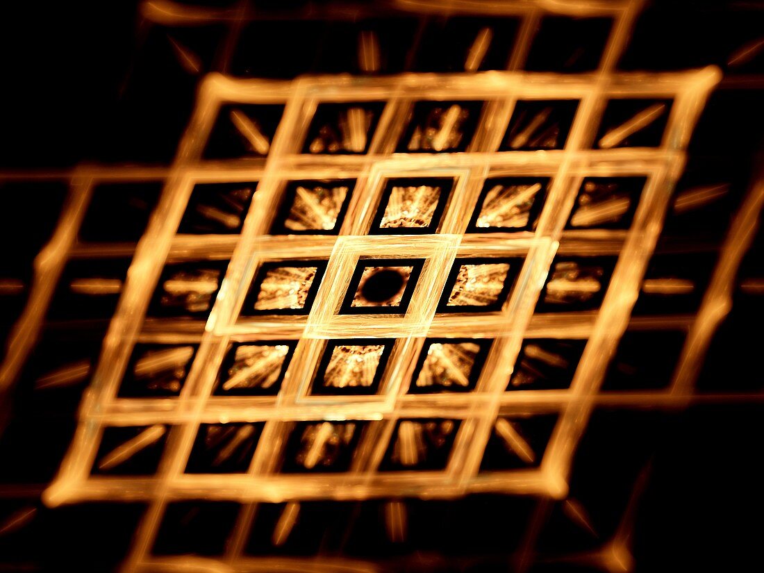 Nanotechnology, fractal illustration