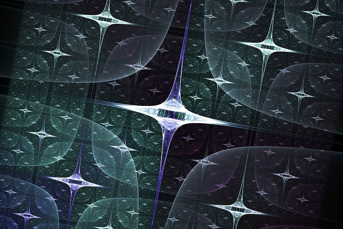 Star system, fractal illustration