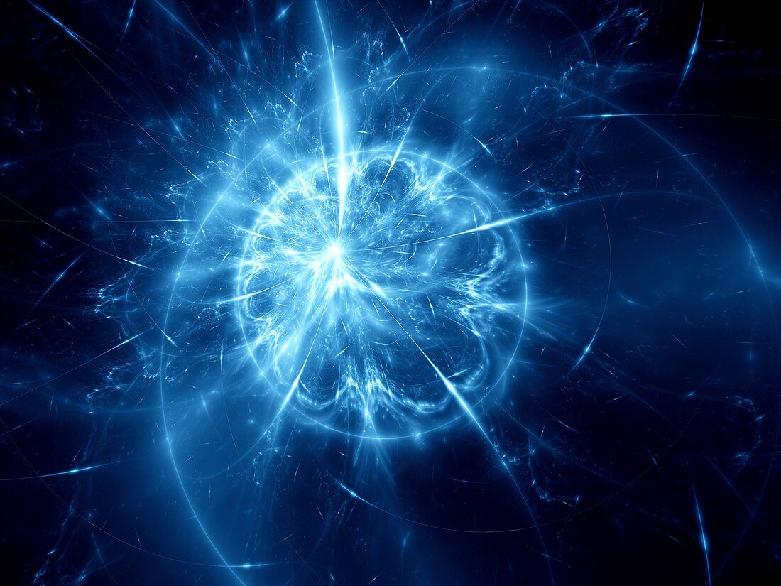 Space iris, fractal illustration