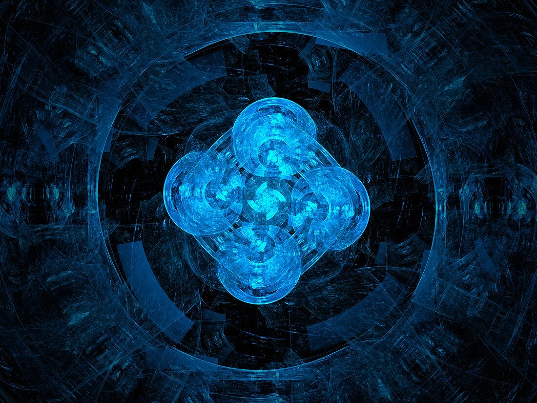 Artificial intelligence, fractal illustration