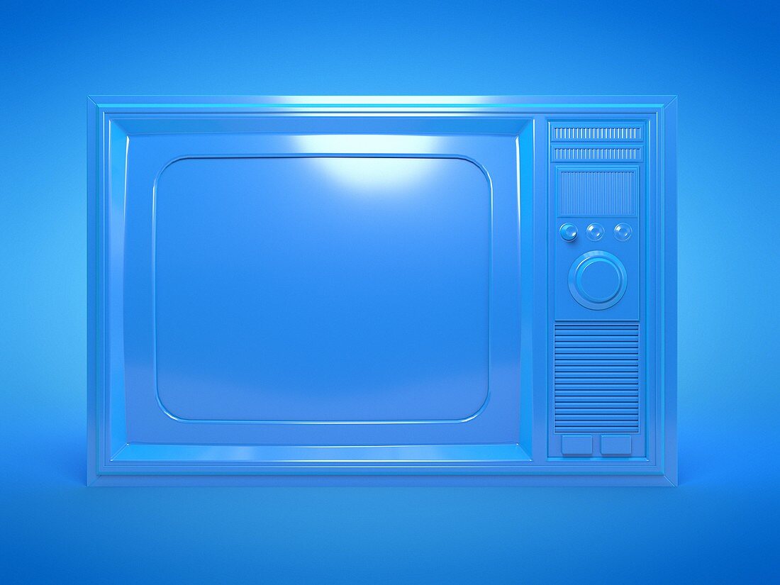 Retro television, illustration