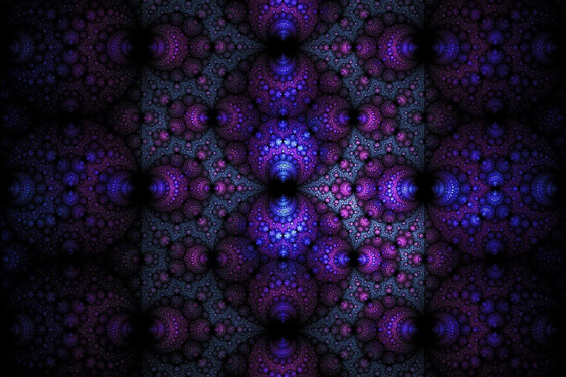 Spherical base fractal illustration