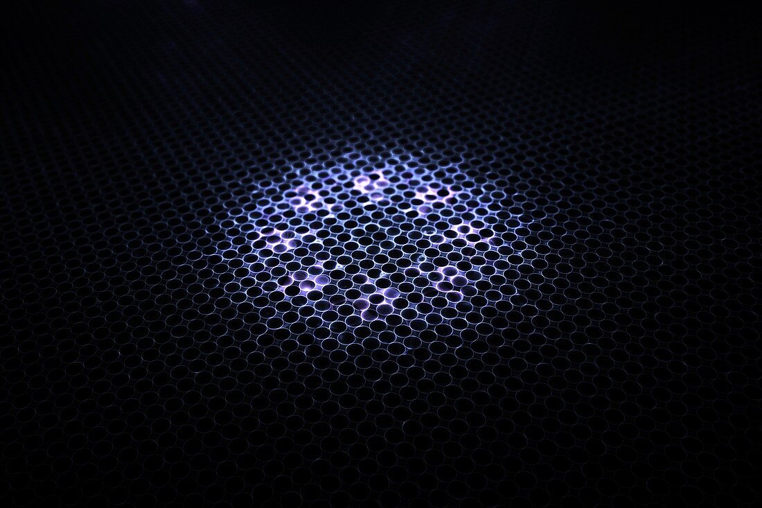 Macromolecular grid, abstract illustration