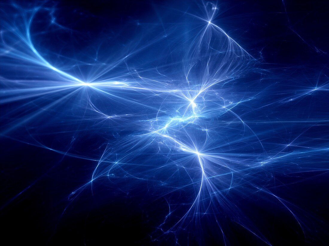 Plasma rays, abstract background