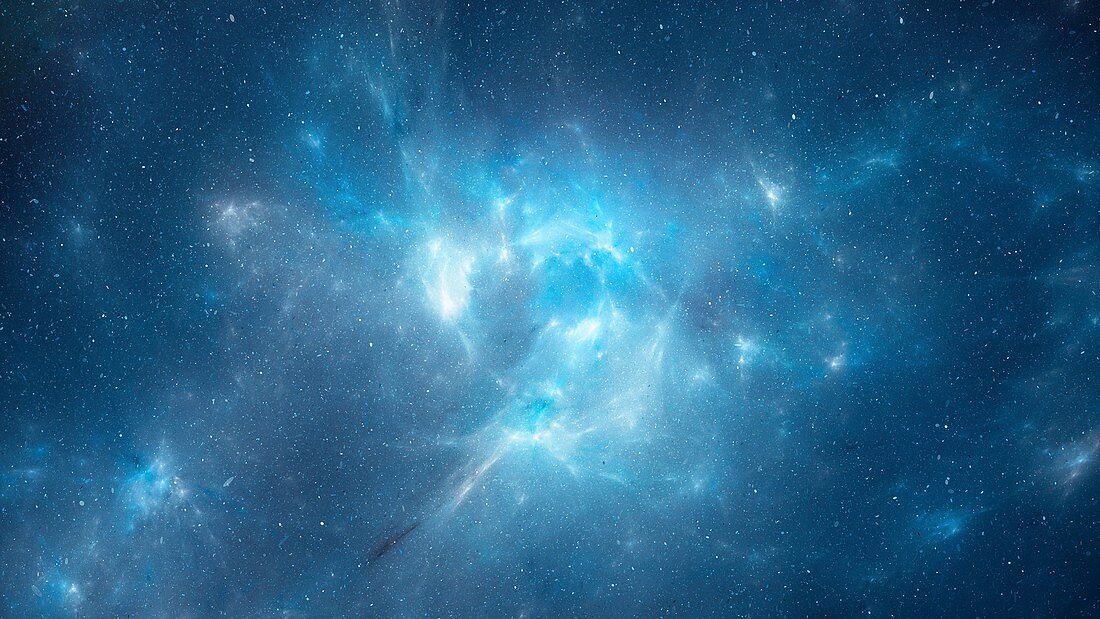 Nebula with plasma field, abstract illustration