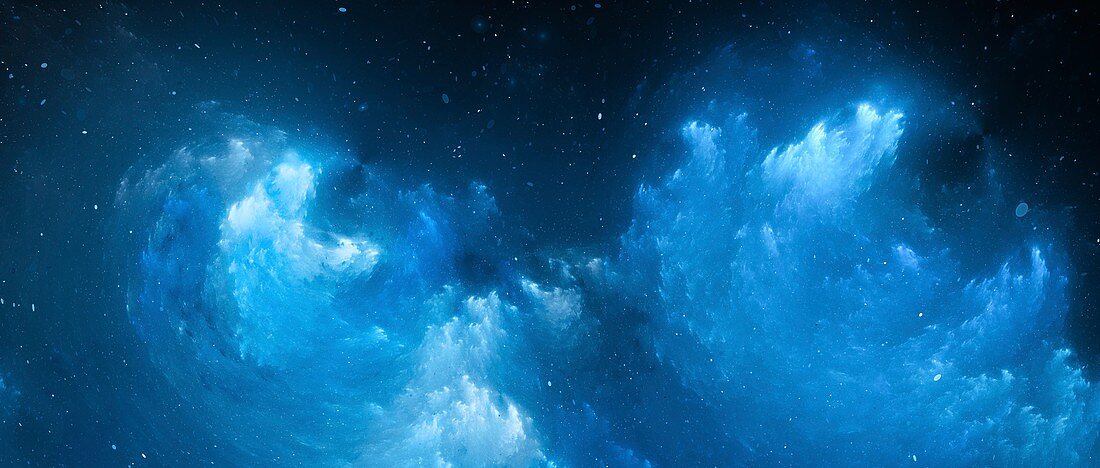 Nebula, fractal illustration