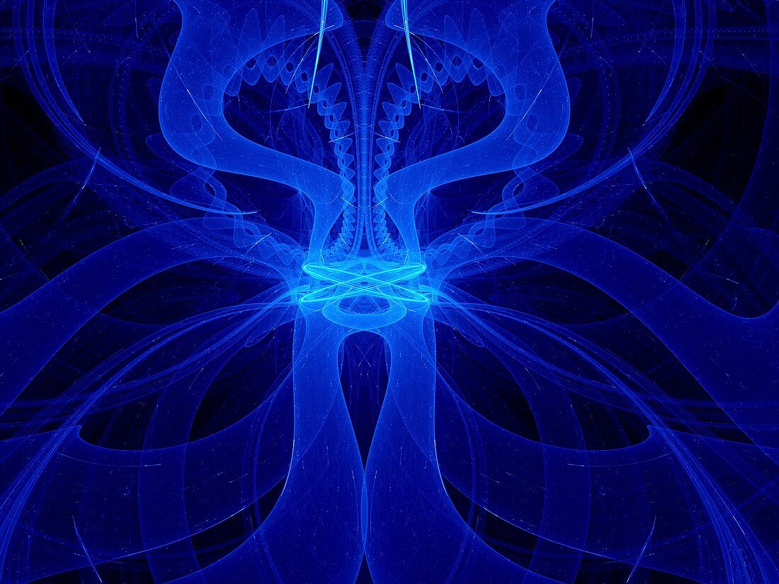 Alien organism, abstract fractal illustration