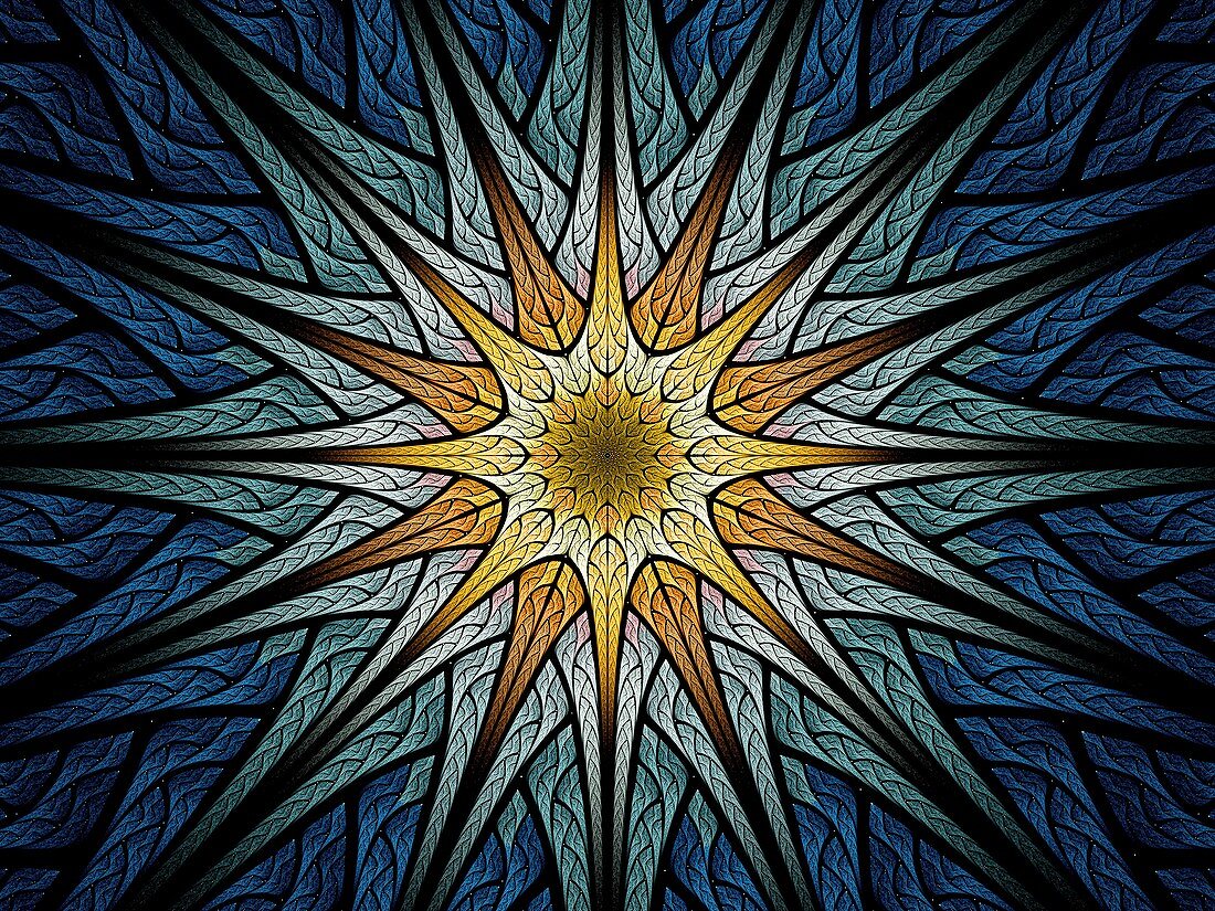 Star, abstract illustration