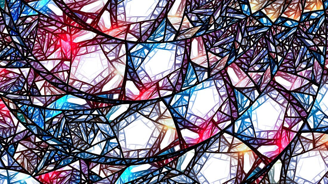 Stained glass, abstract illustration
