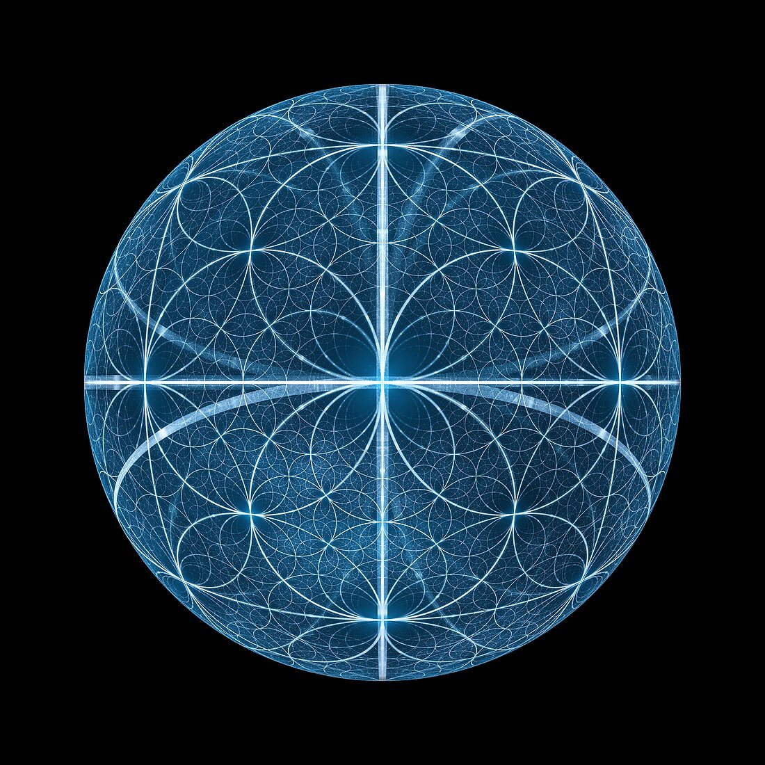 Fibonacci abstract fractal illustration