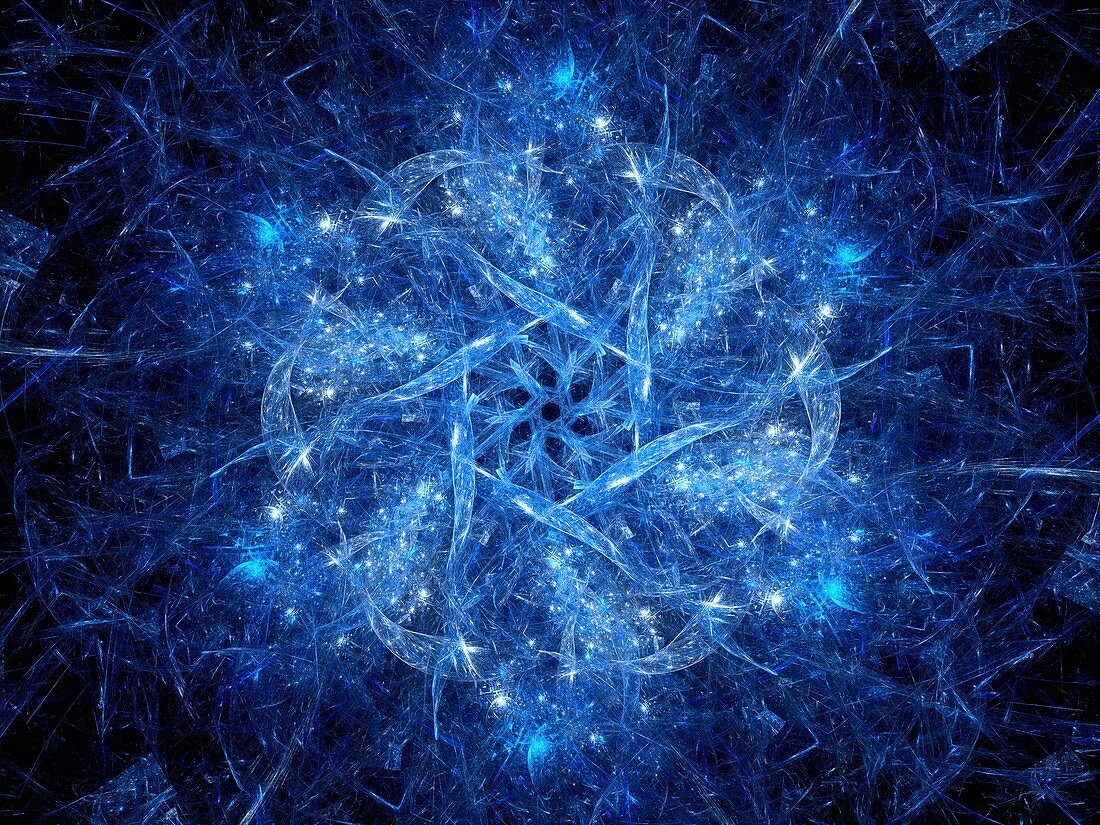 Snowflake, abstract illustration