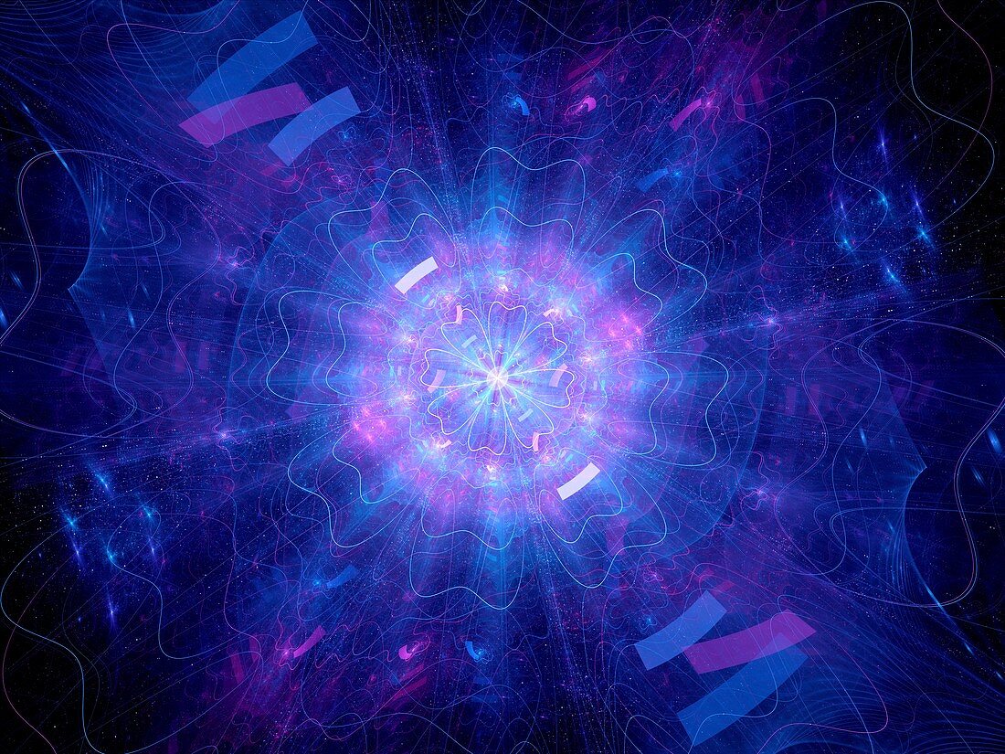 Higgs boson, abstract illustration
