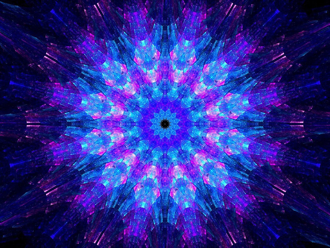 Kaleidoscope, abstract illustration