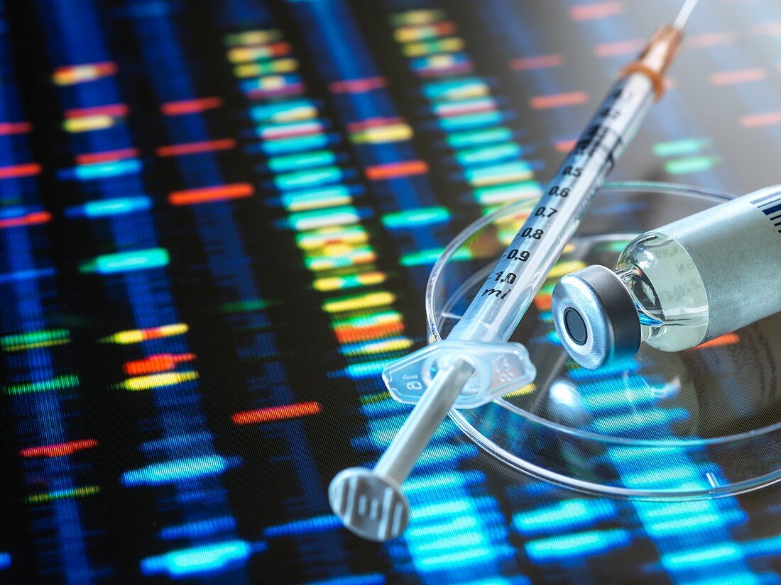 Genetic medicine, conceptual image