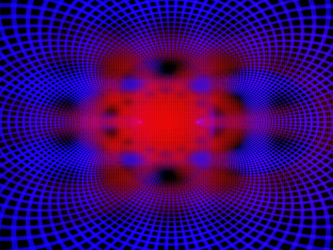 Quantum computer processors, abstract illustration