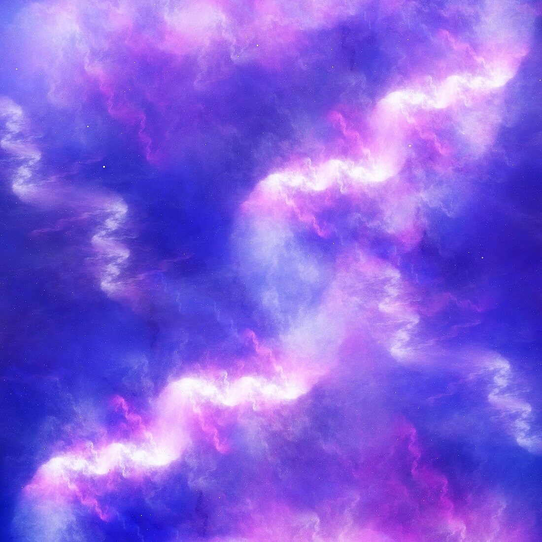 High energy nebula, abstract illustration