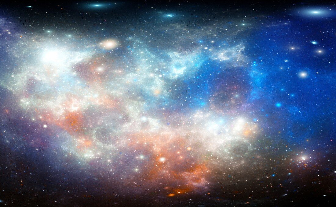 Nebula, abstract fractal illustration