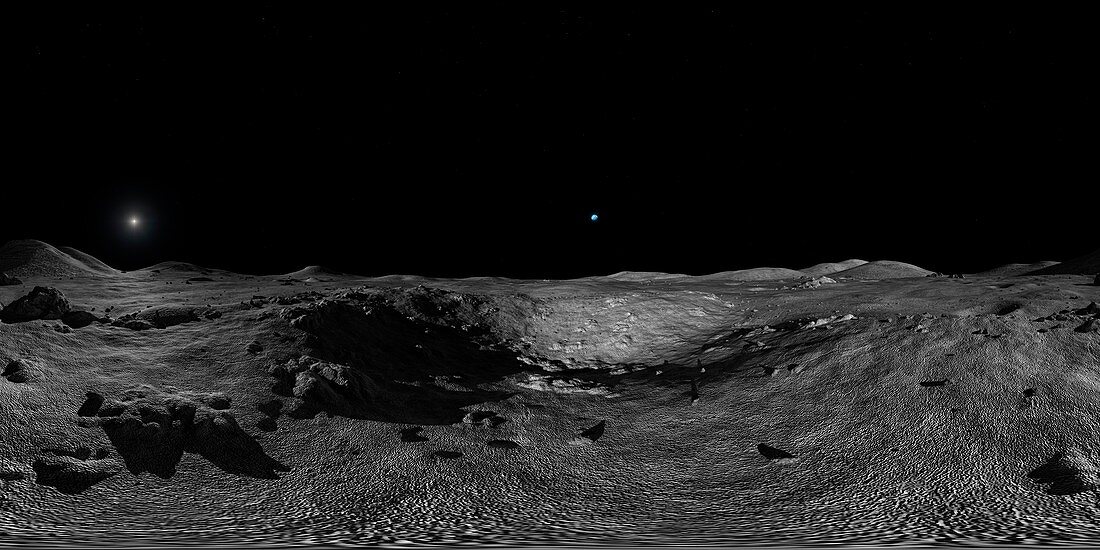 Lunar Landscape VR illustration