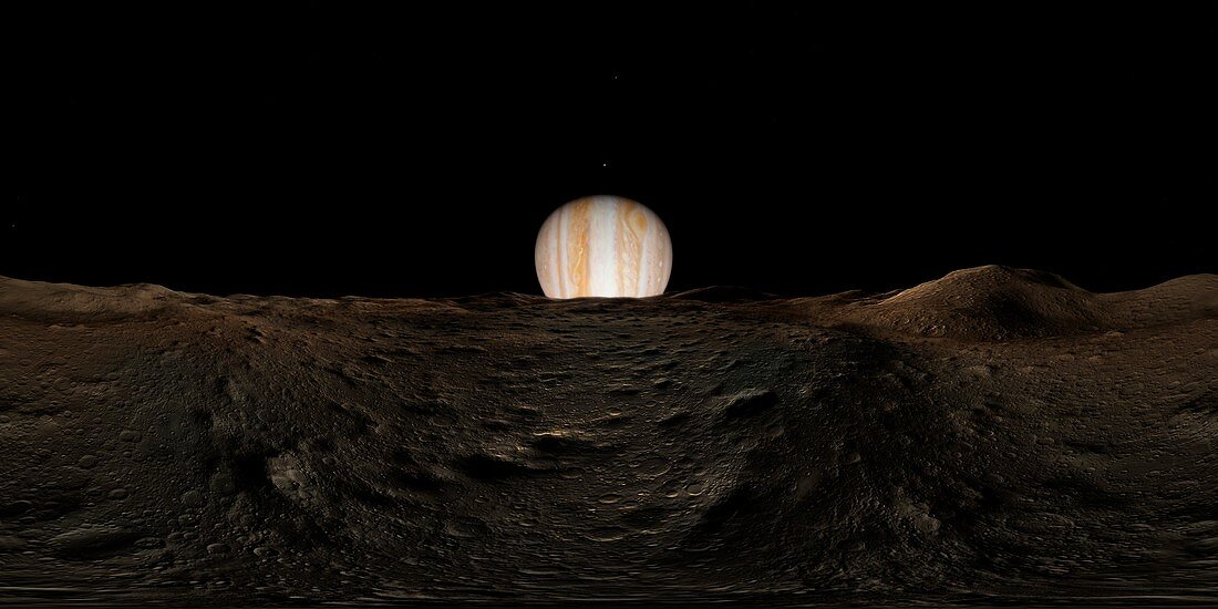 VR view of Amalthea from Jupiter