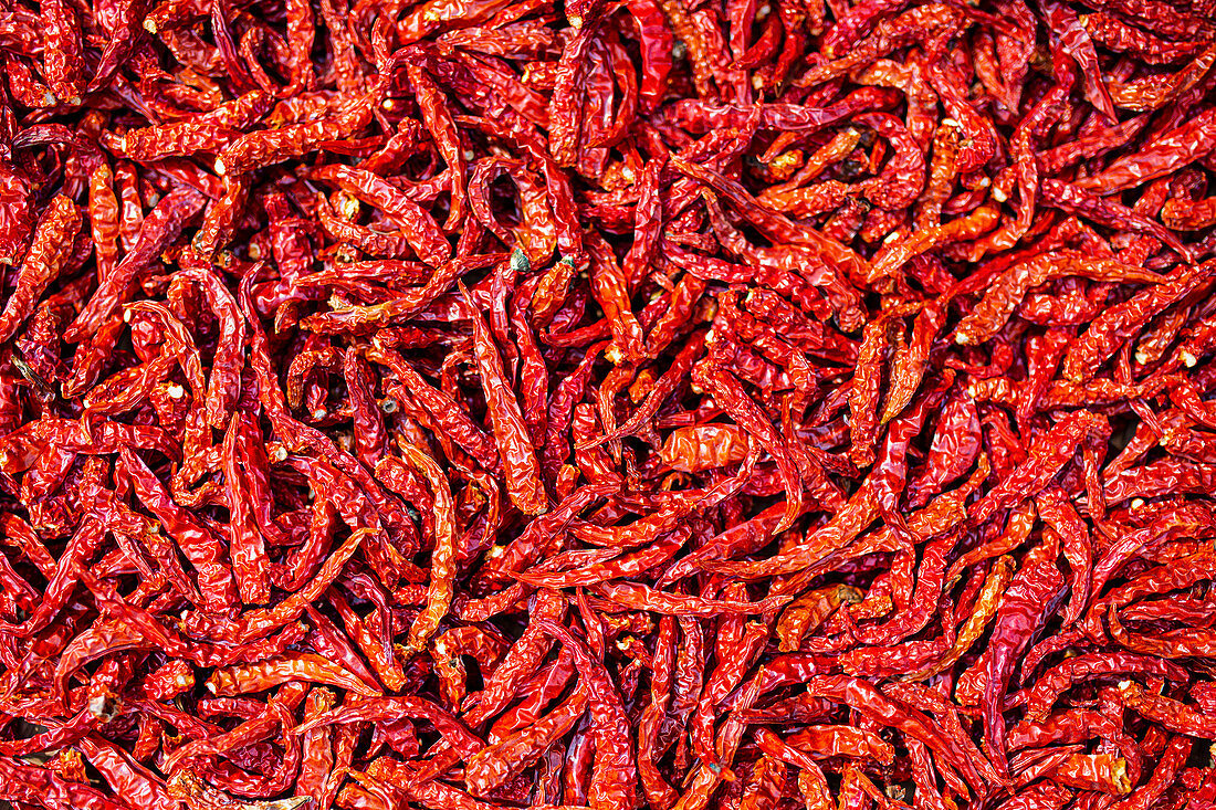 Dried birds eye chillies (Thailand)