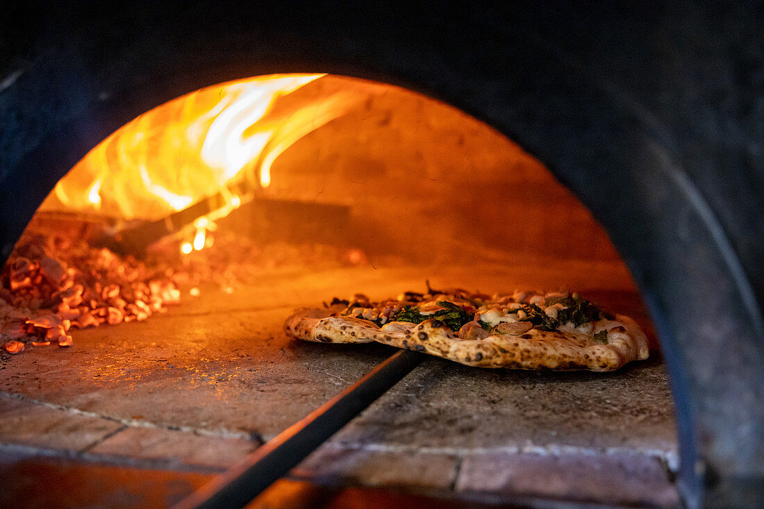 Pizza im Steinofen backen