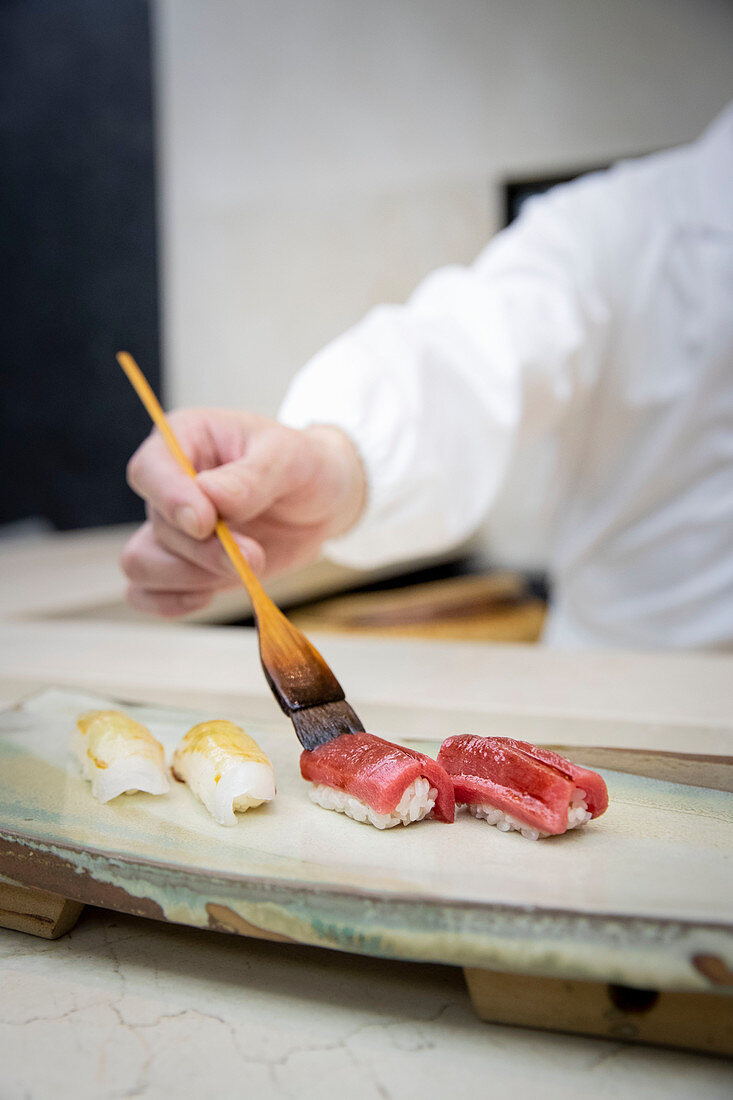 Nigiri-Sushi zubereiten