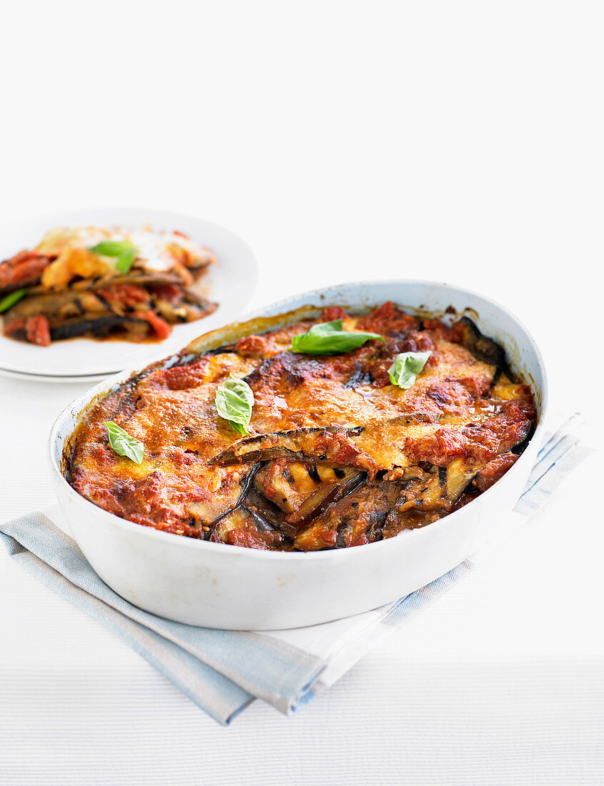 Aubergine tomato and parmesan bake (Melanzane alla parmigiana, Italy)