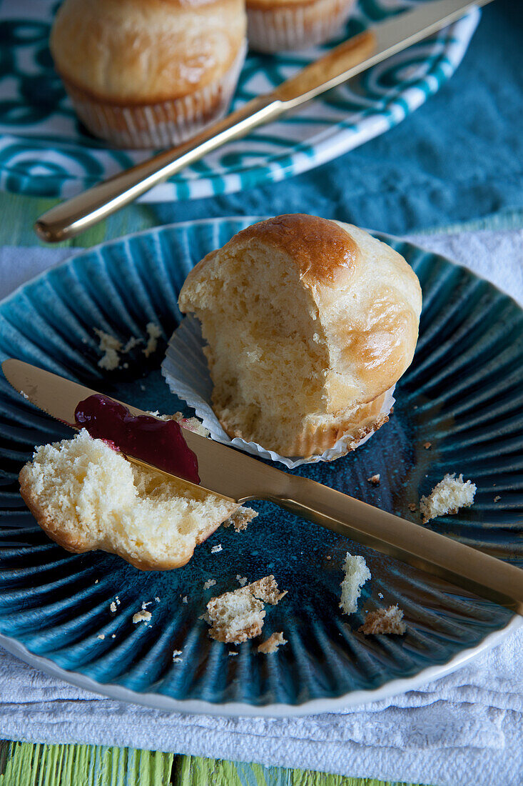 Brioche-Brötchen