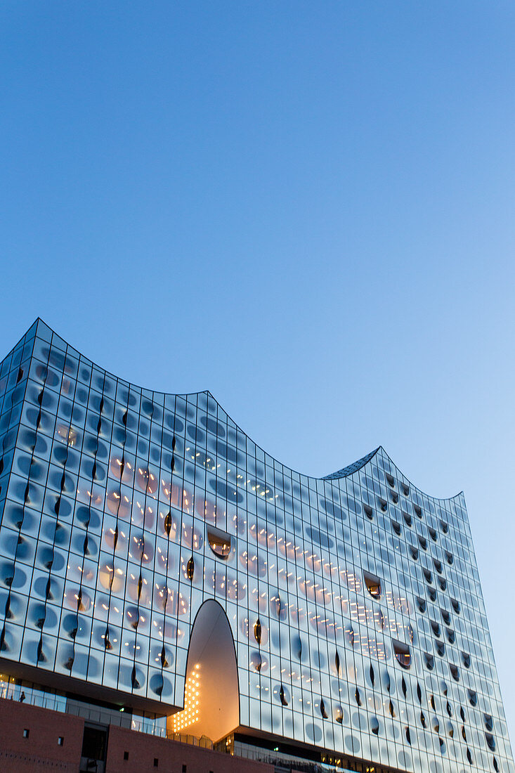 Die Elbphilharmonie in Hamburg, Deutschland