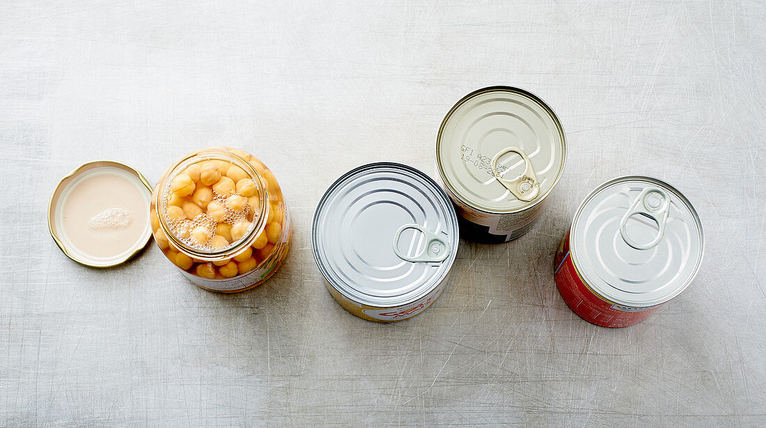 Hidden sugar found in legumes in jars and tins