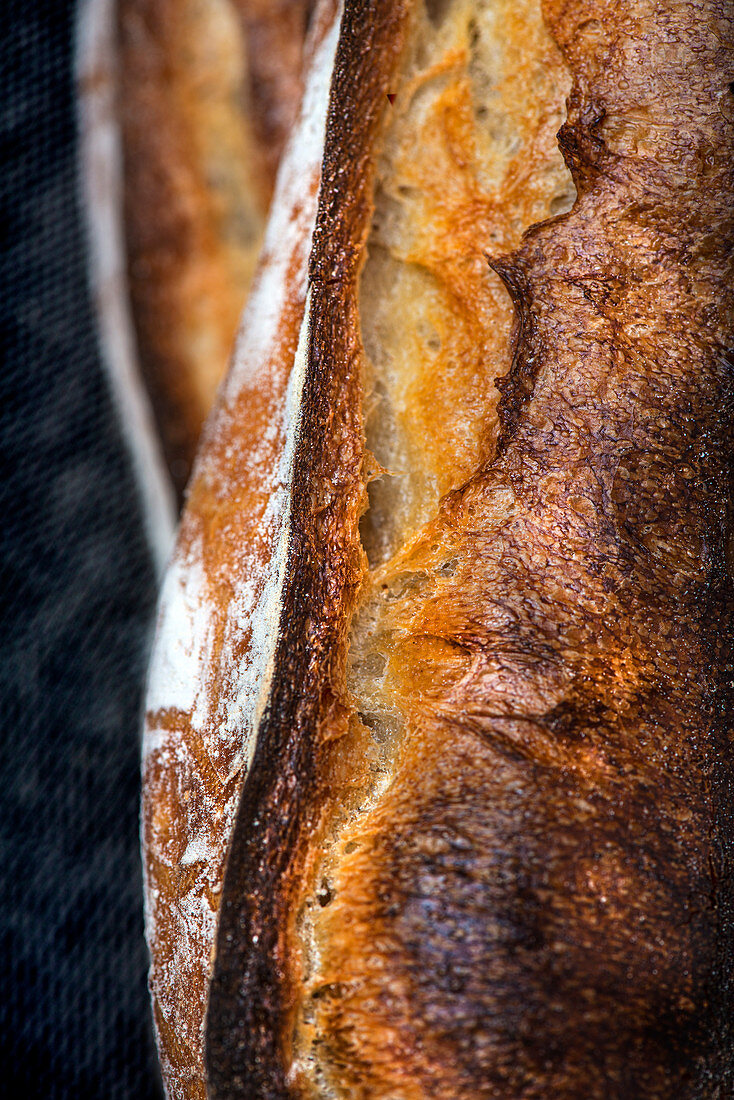 Baguette, close up