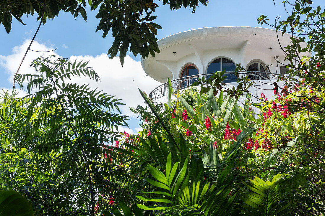 Lodge 'Rosa Blanca', Blick auf den Garten, Santa Bárbara, Heredia, Costa Rica, Zentralamerika, Amerika