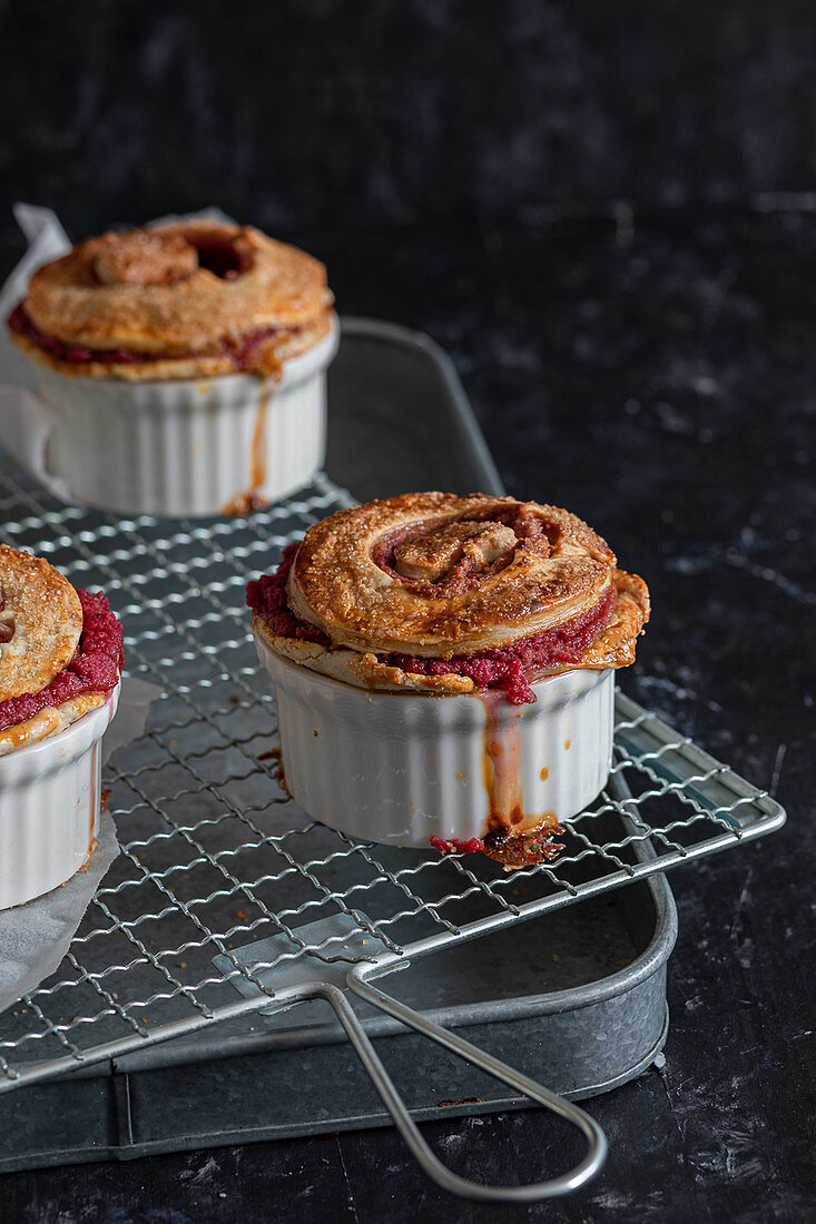 Pot Pies mit Apfel