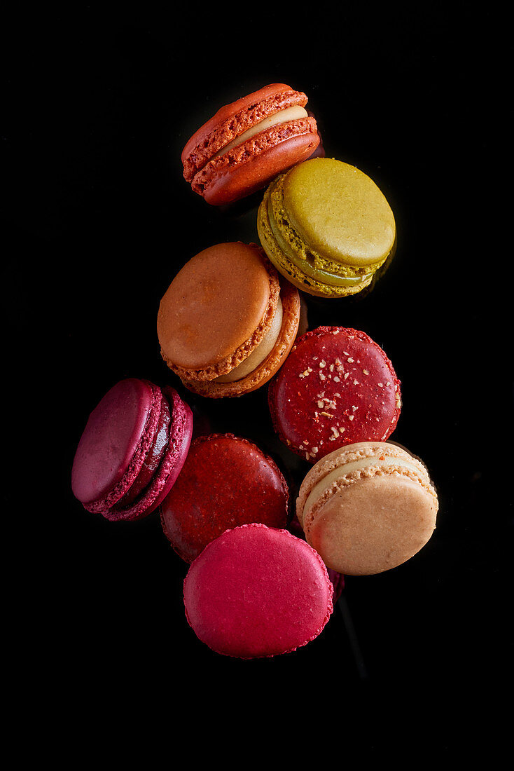 Verschiedenfarbige Macarons