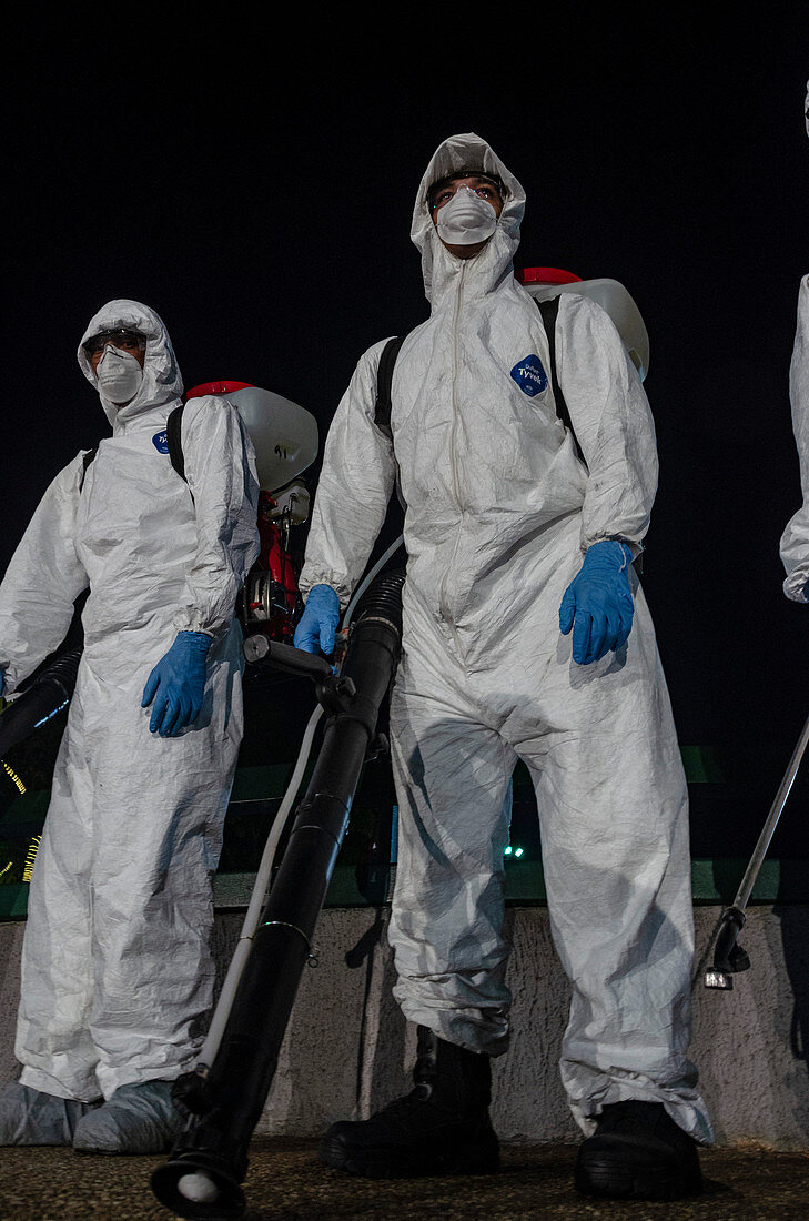 Street cleaning during Covid-19 outbreak