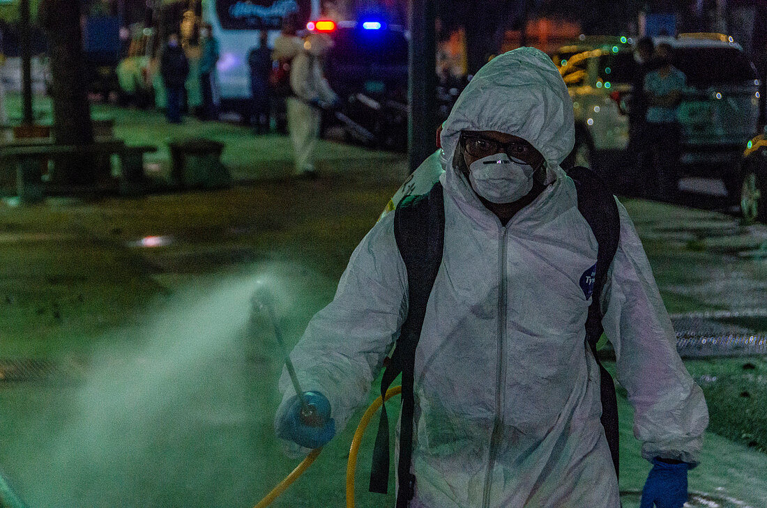 Street cleaning during Covid-19 outbreak