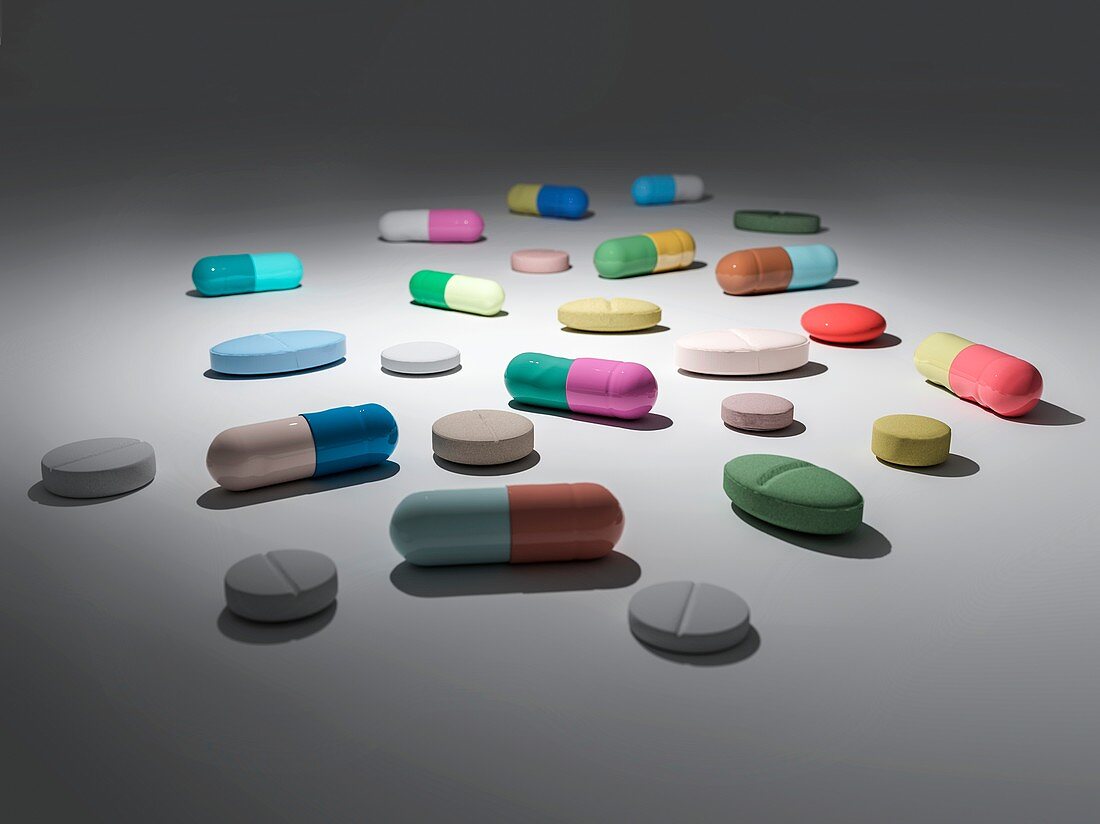Illuminated medication, illustration