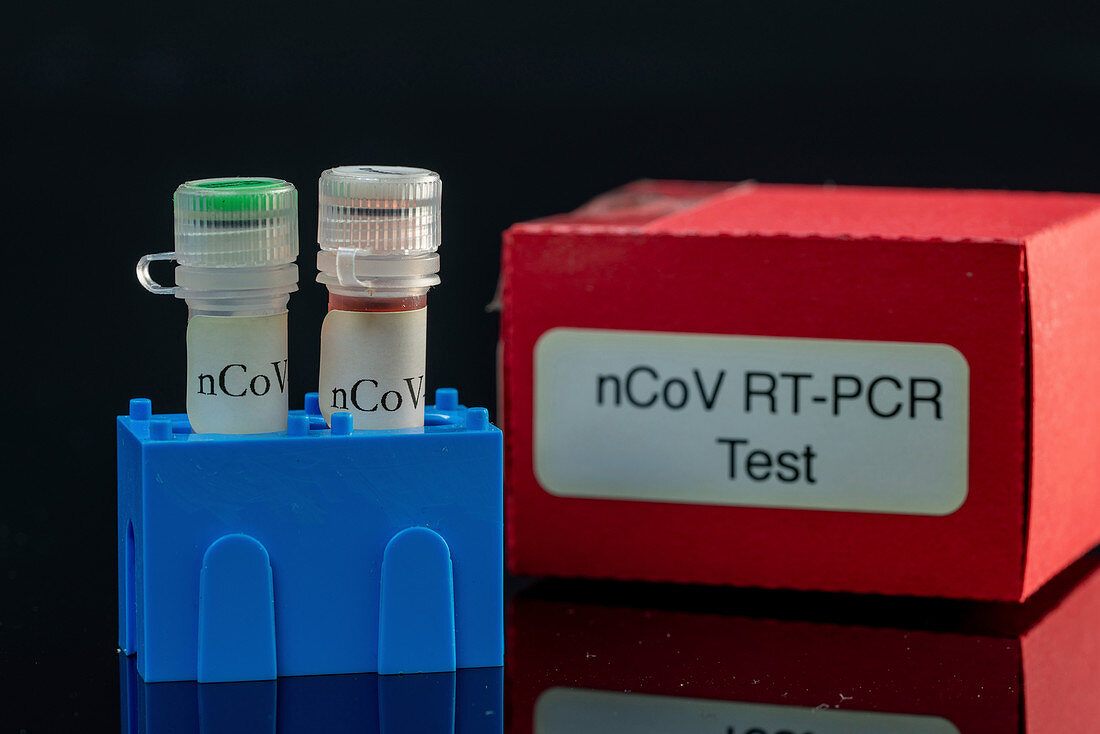 PCR test for covid-19 infection, conceptual image