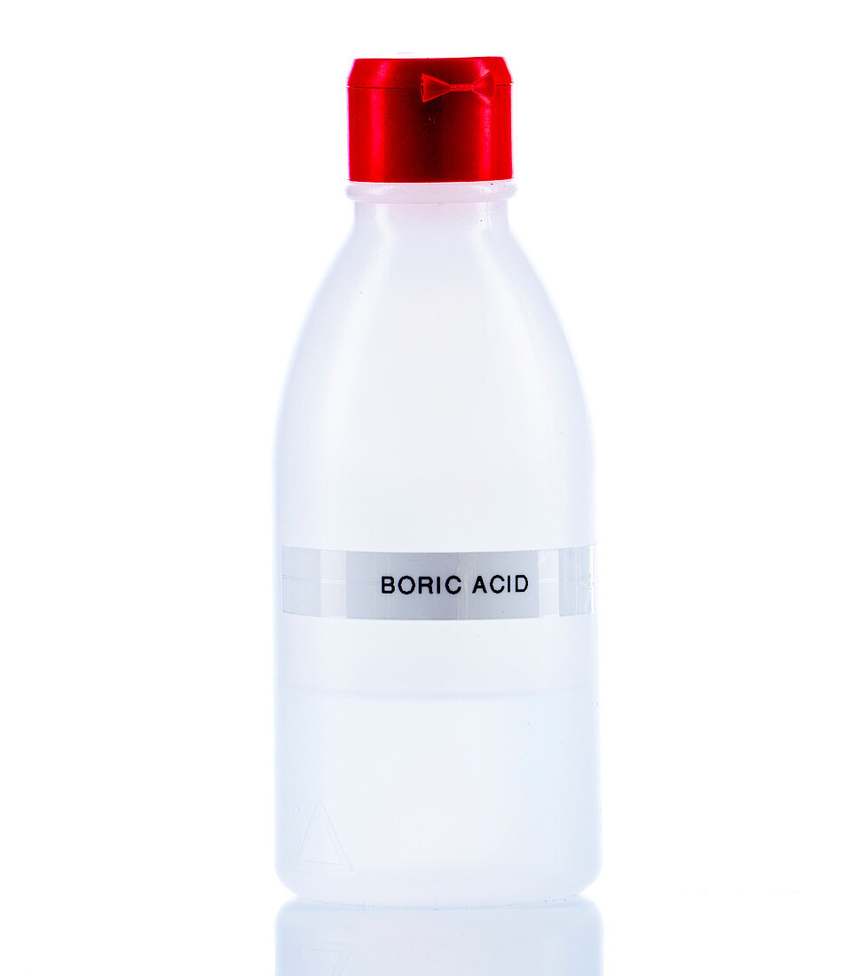 Bottle of boric acid