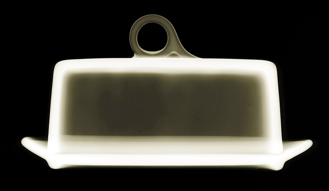 Butter dish, X-ray