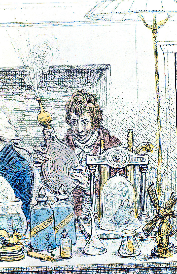 Humphry Davy, British chemist and inventor, 1802