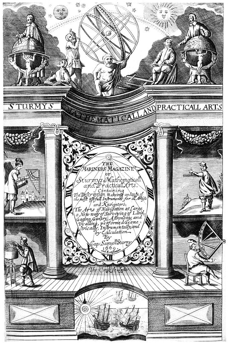 Title page of Samuel Sturmy, Mariners Magazine, London, 1669