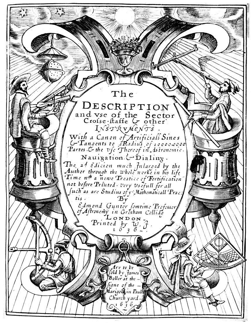 The Description and Use of the Sector by Edmund Gunter, 1636