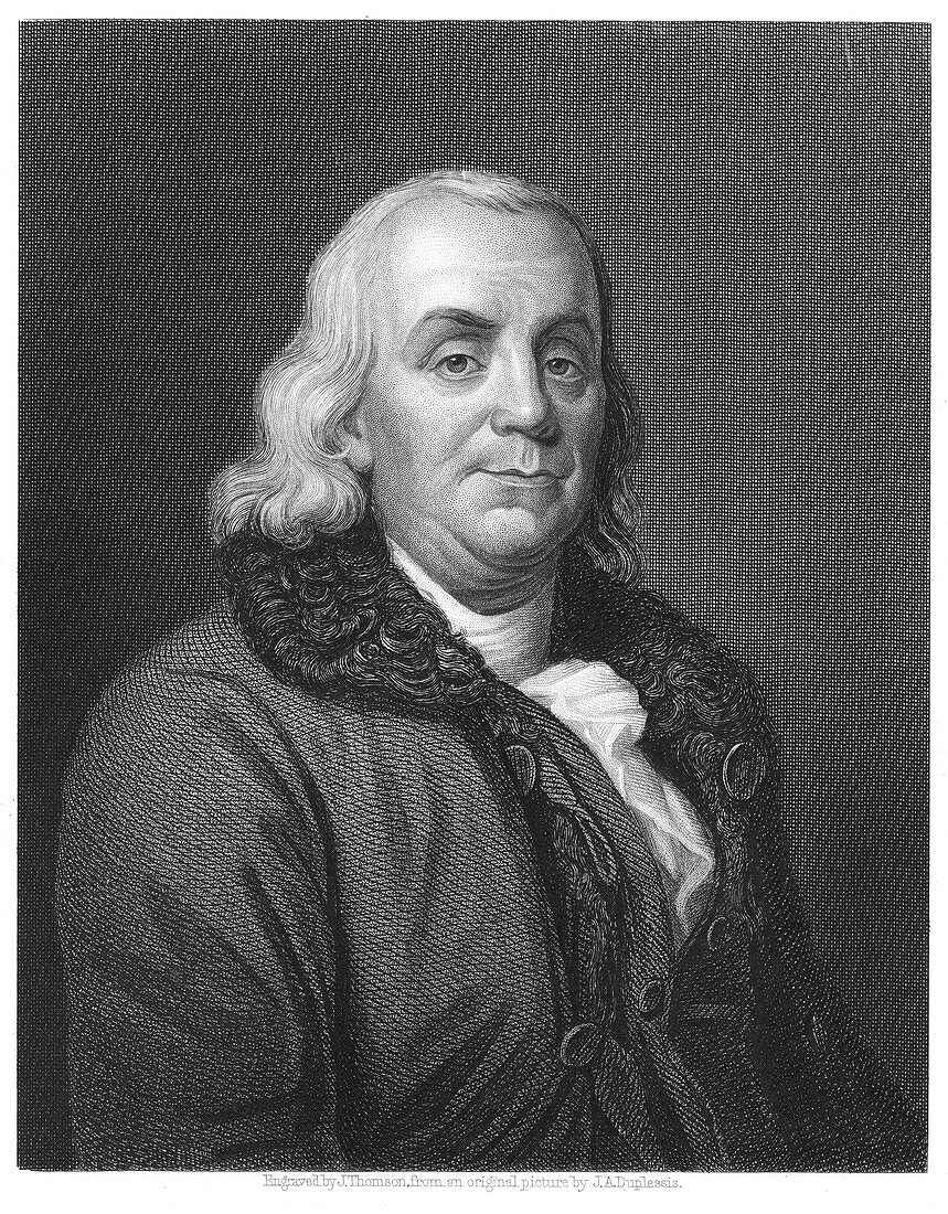 Benjamin Franklin, US scientist, inventor and statesman